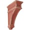 Ekena Millwork 4 1/2"W x 10"D x 13 3/4"H Arlington Wood Vintage Decor Corbel, Salvage Red CORWD04X10X13ARRD - alternate 1